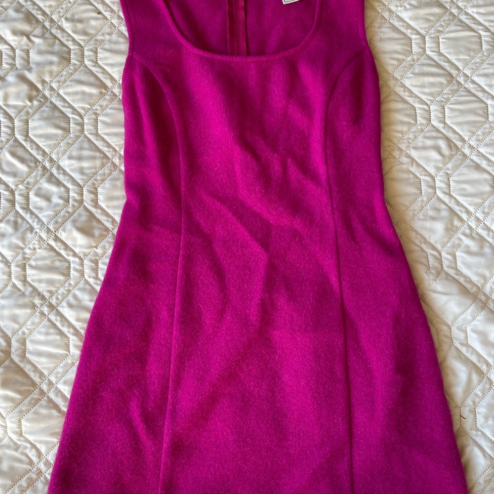 United Colors Of Benetton Hot Pink Scoop Neck Dress